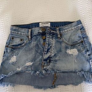 One Teaspoon Jean Skirt